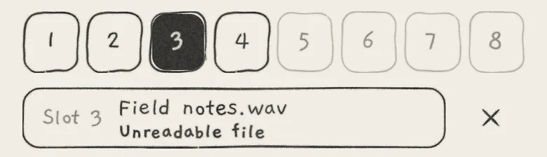 A file that failed in slot 3.