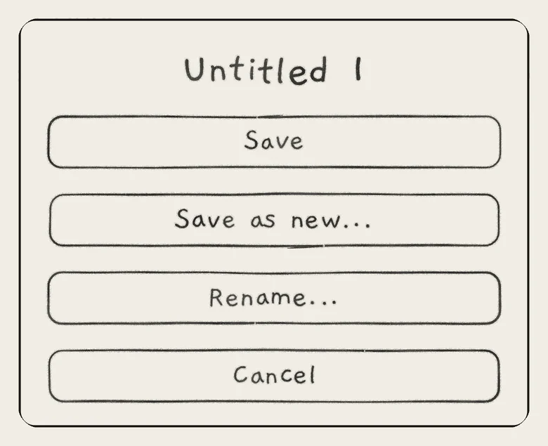 The Save card of a project of your own.