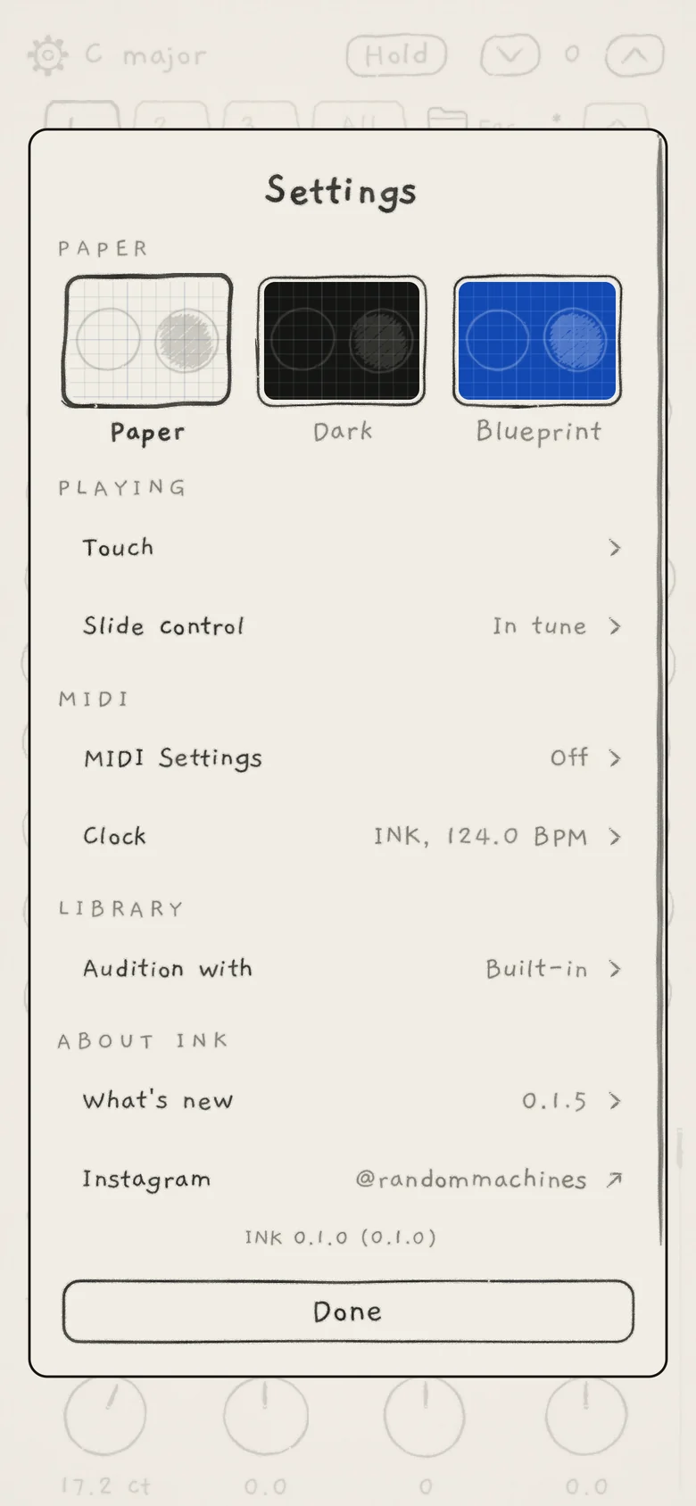 The same page in the Mac app and the plug-ins: MIDI Settings and Clock, MIDI Off on every engine.